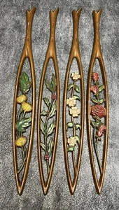 Vintage Sexton Metal Floral Wall Art MCM - Picture 1 of 8