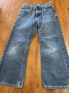 Gapkids GAP 1969 Sz 6 Boot Cut Denim Blue Boy Distressed Jeans - Picture 1 of 7
