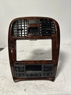 2002-2005 Hyundai Sonata Radio Bezel Trim Woodgrain 974103C000 S3 - Image 1 of 4