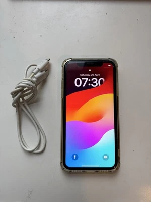 Apple iPhone XR 128GB Silver 80% Battery Health  Fully Unlocked - Image 1 of 4