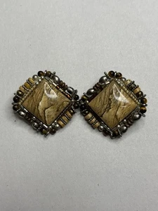 Signed Chipiti Clip-On Earrings #4885 - Picture 1 of 5