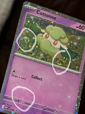 Bleed Error 3x Cosmo Swirl FART SWIRL Cottonee MEP 018 Promo Phantasmal Flames - Image 1 of 4