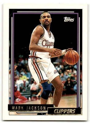 1992-93 Topps #325 Mark Jackson Gold Los Angeles Clippers - Image 1 of 2