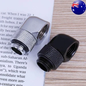 G1/4 Inner Outer Dual Thread 90 Degree Rotary Water Tube Connector Adapter - Zdjęcie 1 z 14