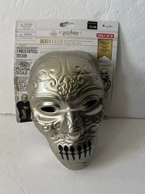 Harry Potter Death Eater Halloween Costume Accessory Kit:  Mask & Tattoo - Image 1 of 4