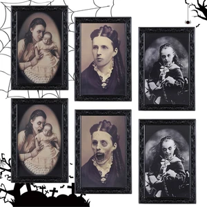 Halloween 3D wechselndes Gesicht Portrait, Horror Bilderrahmen für Party Deko - Bild 1 von 14