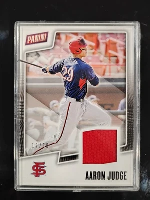 Aaron Judge 2019 Panini Father's Day,# 12/99,Game Used Material From Fresno... - Image 1 of 3