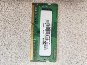 Avant avh6456u64f9333gx-m1 laptop memory 2gb pc3-10600 ddr3 1333MHz - Picture 1 of 1