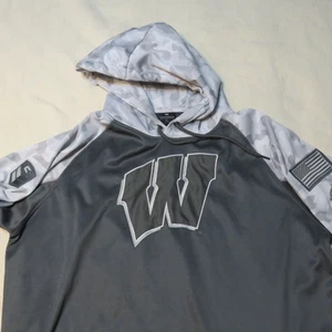 Wisconsin Badgers OHT Military Appreciation Sweter Szara bluza z kapturem, rozmiar XXL - Zdjęcie 1 z 7
