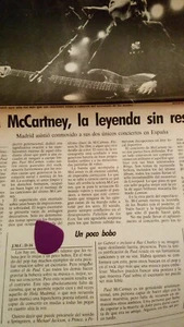 Paul Mccartney. Noviembre 1989 - Imagen 1 de 1