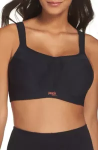 Panache Women's Underwired Sports Bra 36L Black - Picture 1 of 4