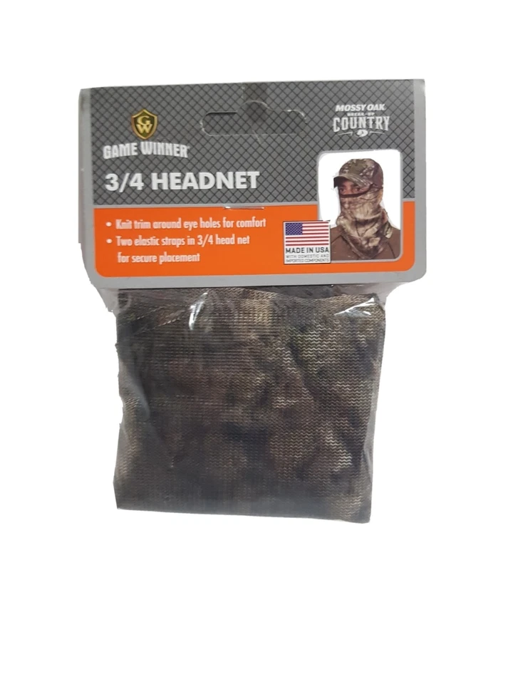 GAME WINNER BY ALLEN COMPANY MESH 3/4 DEER OR TURKEY HUNTING HEADNET MOSSY OAK - Image 1 of 4