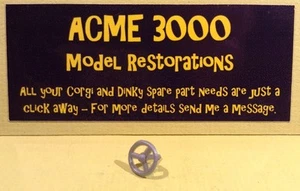 Spot On 281 MG Midget Reproduction Repro - Grey Plastic Steering Wheel - Picture 1 of 1