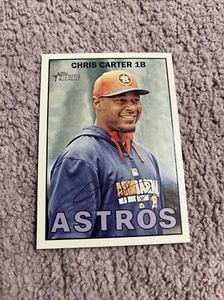 2016 Topps Heritage #308 Chris Carter Houston Astros - Picture 1 of 1