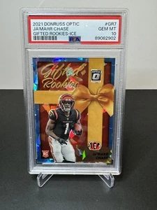 2021 Optic Ja’marr Chase Gifted Rookies Ice PSA 10 3/15 RC Bengals 🔥 - Picture 1 of 3