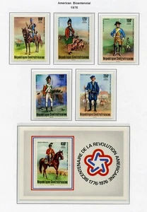 CENT AFRICAN REP MNH C139-44 American Bicentennial ZG643 - Imagen 1 de 1