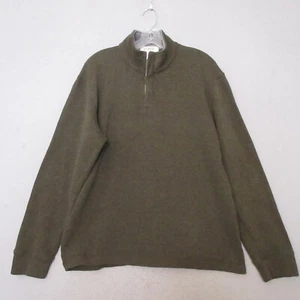Vintage J Crew Pullover Herren Large 1/4 Reißverschluss Stehkragen Academia adrett zeitlos - Bild 1 von 9