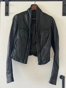 Rick Owens leather jacket womens - Picture 1 of 4