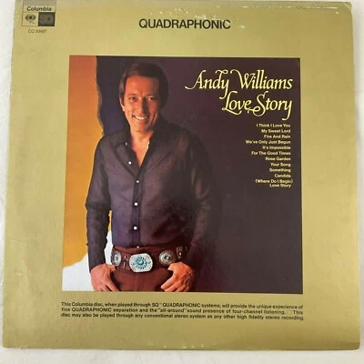 Andy Williams: Love Story, Quadraphonic Vintage Vinyl Record - Image 1 of 4