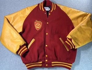 Neff Marine Military Academy Varsity Jacket Men's L Made in USA Vintage Flaws - Picture 1 of 16