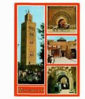 Vintage Used Postcard, Africa, Marrakech Multiview, Morocco  Stamped 
