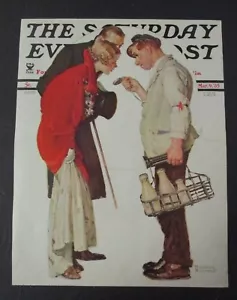 Norman Rockwell March 9, 1935 Saturday Evening Post Original COVER ONLY - Picture 1 of 1