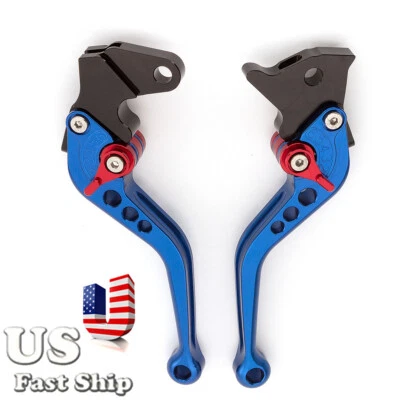 For Suzuki GSF400 BANDIT DL650/V-STROM CNC Short Brake Clutch Lever+Grips - Image 1 of 4