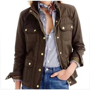 J Crew Downtown Utility Field Jacket Waxed Cotton XXS - Picture 1 of 14