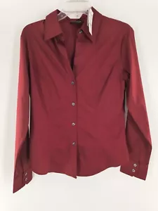 Damenbluse mit Knopfdruck New York & Company Größe Medium rot 057 - Bild 1 von 5