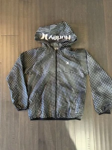 Hurley Kids Core Printed Windbreaker Jacket Boys SIZE GRAY & BLACK- SIZE SMALL - Picture 1 of 4