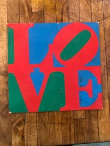 rare ROBERT INDIANA screenprint card LOVE (1965) - MOMA with a hand written note - Picture 1 of 4