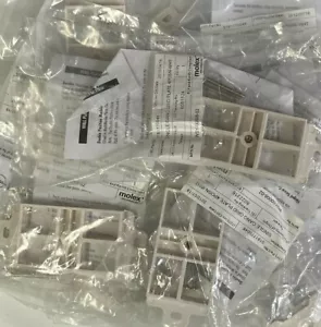 MOLEX WSY-00008-02 4-PORT WALL FACEPLATE WHITE (LOT OF 5) 106 STYLE GRID PLATE - Picture 1 of 5