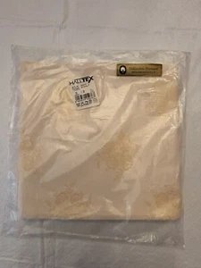 Halltex 38"x38" Cotton Tablecloth Ultra Pale Yellow Rose Austria NWT sealed - Picture 1 of 5