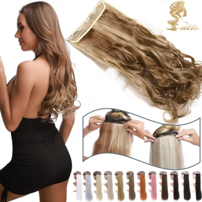 Dick Einteilige Clip In Hair Extensions Haarteil Haarverlängerung wie Echthaar - Bild 1 von 4