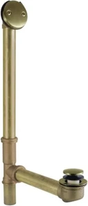 Kingston Brass DTT2163 16" Bathtub Waste and Overflow Drain, Antique Brass - Picture 1 of 6