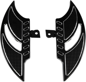 Motorcycle Floorboards Aluminum Male Mount Foot Pegs Floor Board Black Fit for H - Picture 1 of 12