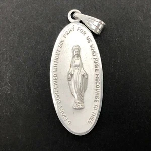 DEUTSCHLAND Religiöse Medaille Mutter Maria BETE FÜR UNS Andacht Katholisch Anhänger - Bild 1 von 3