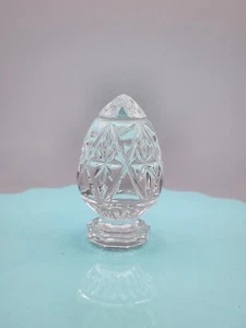 Bleikristall 24% Lead Crystal Glass 3" Egg Paperweight Made In Germany - Picture 1 of 5