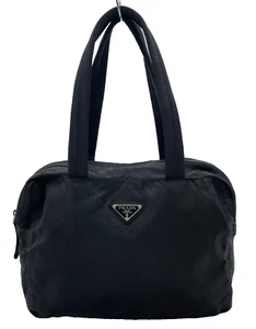 Echte Prada Handtasche Metall Logo Nylon schwarz i040206 - Bild 1 von 18