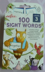 NIB! eeBoo 100 SIGHT WORDS, Level 3, boxed set NEW Flash Cards 2021 complete set - Picture 1 of 6