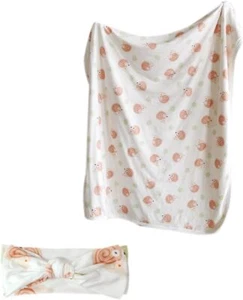 Coperte biologiche Okeo Tex bambino maglia bianca doppio strato extra large 34 x44 - Foto 1 di 8