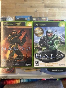 Halo 1 Combat Evolved and Halo 2 Original Xbox - Xbox 360 Compatible - Picture 1 of 6
