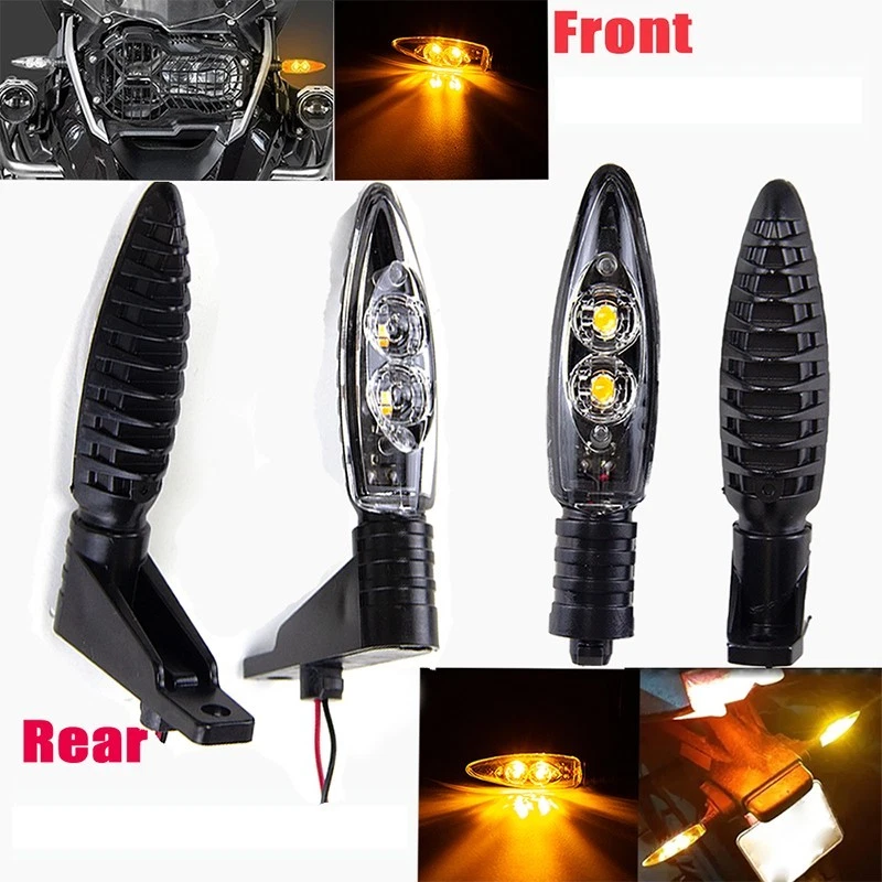 4PC For BMW F700GS F800GT HP4 R1200GS LED Front Turn Signal Indicator Lights EXV - Image 1 of 4