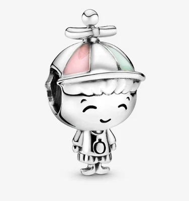 Pandora Charm Bimbo e Bimba Argento Sterling 925 - Immagine 1 di 4