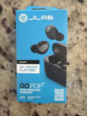 New Bluetooth Earbuds JLab - GO Air POP - Black - Image 1 of 2