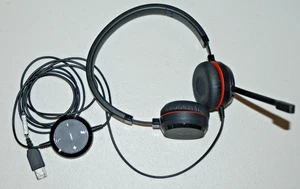 Jabra Evolve USB Stereo Headset with Microphone Black / Red HSC016 4999-823-309 - Picture 1 of 18