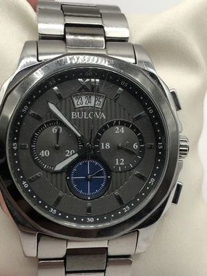 Bulova Classic Two-Tone Chronograph Mens Watch 98B233 FOR PARTS - Image 1 of 4