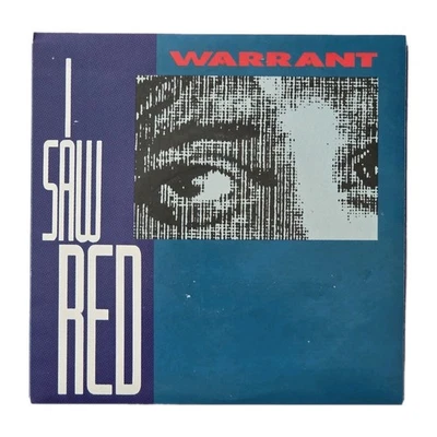 WARRANT "I Saw Red / (Acoustic)" RARE MINT 1990 AUSSIE PICTURE SLEEVE 7" SINGLE - Image 1 of 3