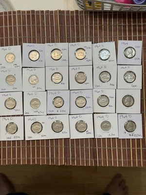24pc 1964 D DDRs/Rpms Jefferson Nickel Error Lot - Image 1 of 4