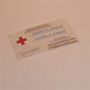 Matchbox Lesney King Size K 26a 63a Mercedes Ambulance Sticker Set - Picture 1 of 3